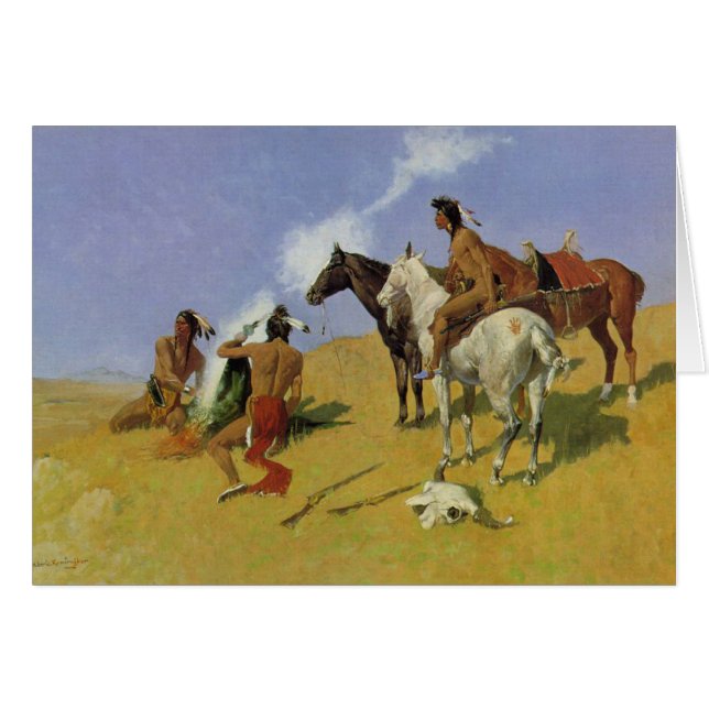 Le ~ Frederic Remington de signal fumigène (Devant horizontal)
