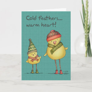 Le froid fait varier le pas de la carte de voeux -