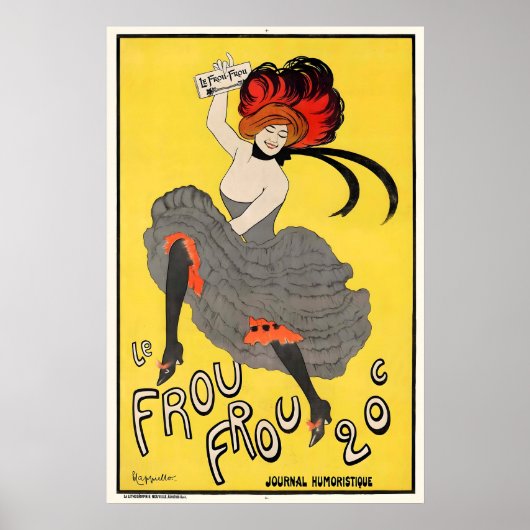 Le Frou Frou Vintage Art Poster - FramedUnframed (Devant)