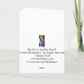 Le fruit et la carte de voeux de ll de vigne (Dos)