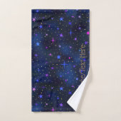 Le Galaxy Stars Minuit Bleu Serviette De Bain Ense (Serviette à main)