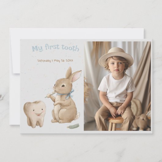 Le garçon de Bunny Premier Carte photo de la fête  (Devant)