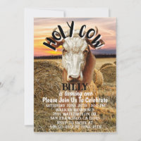 Le Garçon De La Vache Sainte Tourne Une Carte D'An