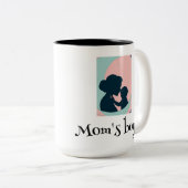 Le garçon de maman customisé mug (Devant droit)