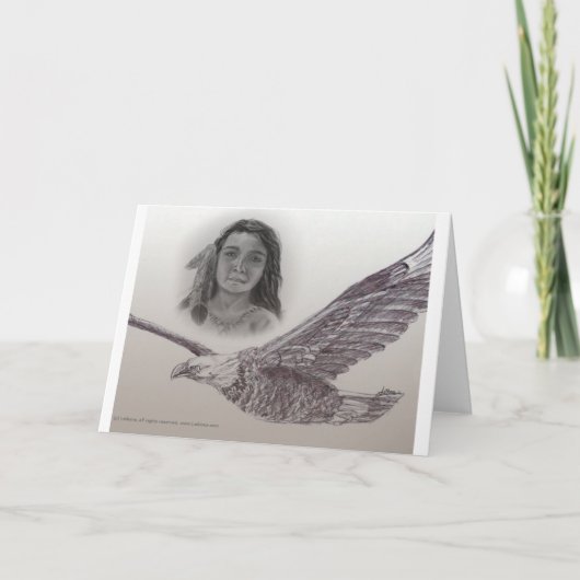 Le garçon qui a volé avec la carte d'Eagles (Devant)