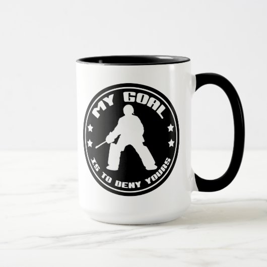Le gardien de terrain de hockey 'My Goal' Mug (Droite)