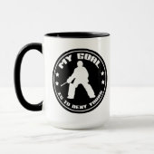 Le gardien de terrain de hockey 'My Goal' Mug (Gauche)