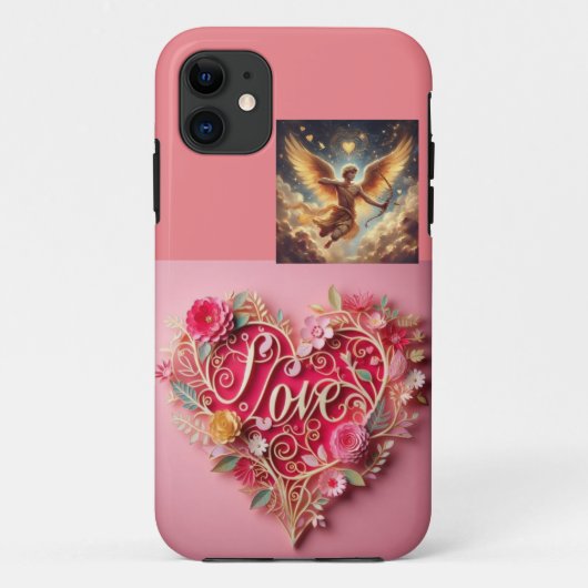 "Le Gardien du Coeur : coque iphone infusé d'amour (Dos)