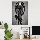 Le gardien du temps | AI Art Poster (Bureau à domicile)