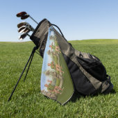 Le gars du golf pique. Serviette de golf (Vert)