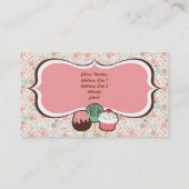 Le gâteau de confettis saute des cartes de visite (Dos)