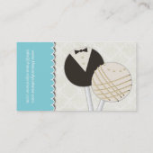 Le gâteau de mariage saute des cartes de visite (Dos)