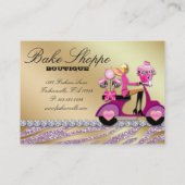 Le gâteau de rose de zèbre de carte de visite de (Dos)