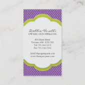 Le gâteau lunatique saute des cartes de visite (Dos)