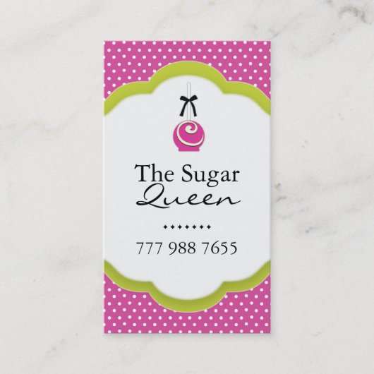 Le gâteau lunatique saute des cartes de visite (Devant)