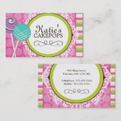 Le gâteau mignon et espiègle saute des cartes de (Devant / Derrière)