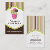 Le gâteau saute des cartes de boulangerie (Devant / Derrière)