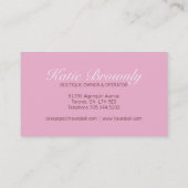 Le gâteau saute des cartes de visite (Dos)