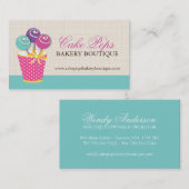 Le gâteau saute des cartes de visite (Devant / Derrière)