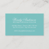 Le gâteau saute des cartes de visite (Dos)