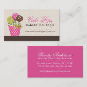 Le gâteau saute des cartes de visite (Devant / Derrière)