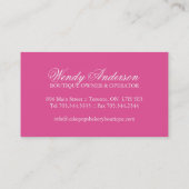 Le gâteau saute des cartes de visite (Dos)