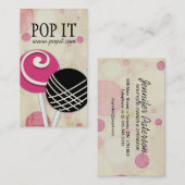 Le gâteau saute des cartes de visite (Devant / Derrière)