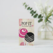 Le gâteau saute des cartes de visite (Debout devant)