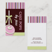 Le gâteau saute des cartes de visite (Devant / Derrière)