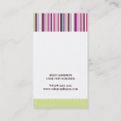 Le gâteau saute des cartes de visite (Dos)