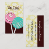 Le gâteau saute des cartes de visite (Devant / Derrière)