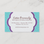 Le gâteau saute des cartes de visite (Dos)