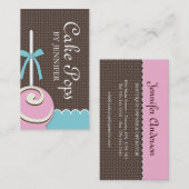 Le gâteau saute des cartes de visite (Devant / Derrière)