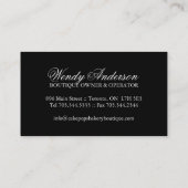 Le gâteau saute des cartes de visite (Dos)