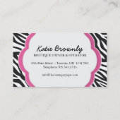 Le gâteau saute des cartes de visite (Dos)