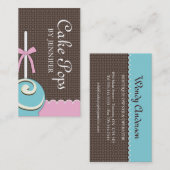 Le gâteau saute des cartes de visite (Devant / Derrière)