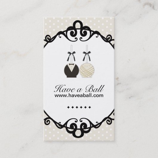 Le gâteau saute des cartes de visite (Devant)