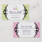 Le gâteau saute des cartes de visite (Devant / Derrière)