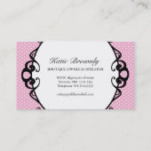 Le gâteau saute des cartes de visite (Dos)