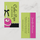 Le gâteau saute des cartes de visite (Devant / Derrière)