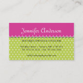 Le gâteau saute des cartes de visite (Dos)