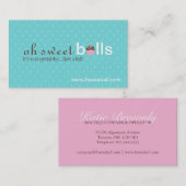 Le gâteau saute des cartes de visite (Devant / Derrière)