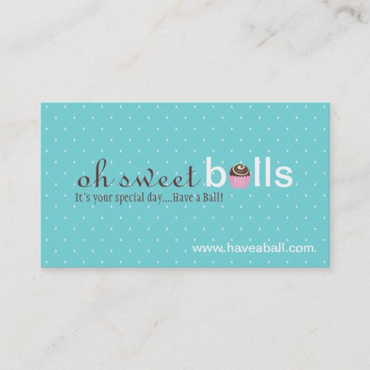 Le gâteau saute des cartes de visite (Devant)