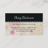 Le gâteau saute des cartes de visite (Dos)