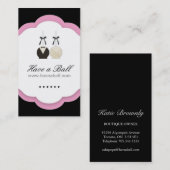 Le gâteau saute des cartes de visite (Devant / Derrière)