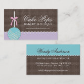 Le gâteau saute des cartes de visite (Devant / Derrière)