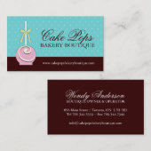 Le gâteau saute des cartes de visite (Devant / Derrière)