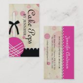 Le gâteau saute des cartes de visite (Devant / Derrière)