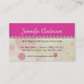 Le gâteau saute des cartes de visite (Dos)