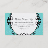 Le gâteau saute des cartes de visite (Dos)